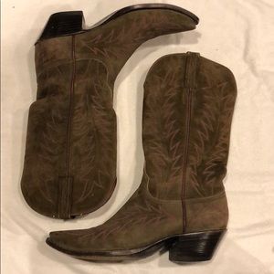 Lucchese Brown Cowboy Boot - Mens